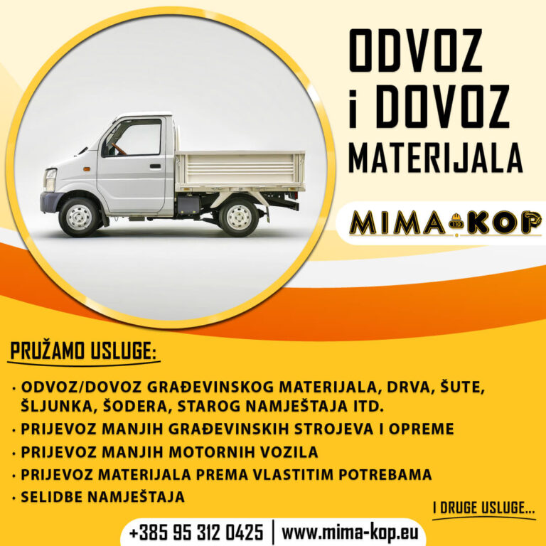 MiMa - KOP - Odvoz i Dovoz Materijala - Usluge