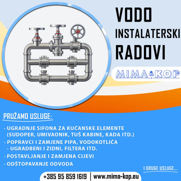 MiMa - KOP - Vodoinstalaterski Radovi